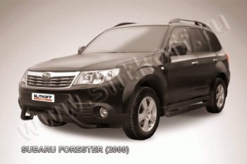 13 499 р. Кенгурятник d57 мини  Subaru Forester  SH (2008-2013) (Цвет: серебристый)  с доставкой в г. Санкт‑Петербург. Увеличить фотографию 1