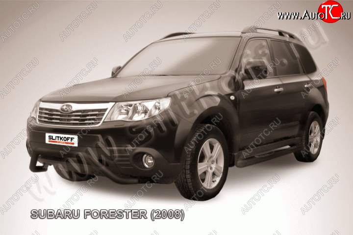 13 499 р. Кенгурятник d57 мини  Subaru Forester  SH (2008-2013) (Цвет: серебристый)  с доставкой в г. Санкт‑Петербург