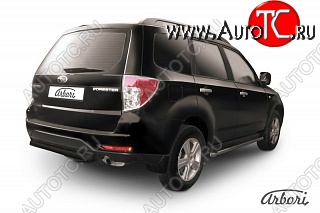 7 019 р. Защита заднего бампера Arbori Subaru Forester SH (2008-2013)  с доставкой в г. Санкт‑Петербург