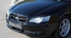 669 р. Реснички на фары RA  Subaru Legacy ( BL/B13,  BL,B13) (2003-2009) дорестайлинг седан, рестайлинг седан (Неокрашенные)  с доставкой в г. Санкт‑Петербург. Увеличить фотографию 1