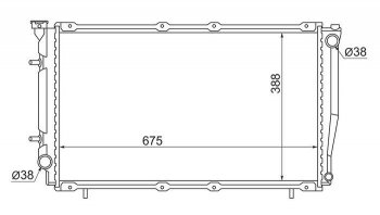 8 649 р. Радиатор двигателя SAT  Subaru Legacy  BD/B11 (1993-1996) седан дорестайлинг  с доставкой в г. Санкт‑Петербург. Увеличить фотографию 1