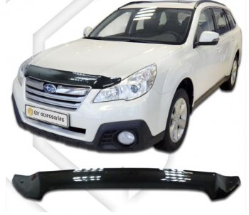 Дефлектор капота (USA) CA-Plastiс Subaru (Субару) Outback (Аутбэк) ( BR/B14,  BR,) (2009-2015) BR/B14, BR, дорестайлинг универсал, B14)  рестайлинг универсал