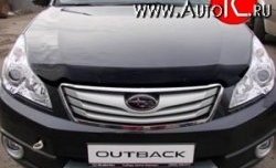 2 369 р. Дефлектор капота NovLine Subaru Outback BR/B14 дорестайлинг универсал (2009-2013)  с доставкой в г. Санкт‑Петербург. Увеличить фотографию 1