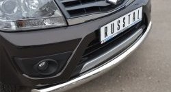 13 999 р. Одинарная защита переднего бампера диаметром 76 мм (5 дв.) Russtal Suzuki Grand Vitara JT 5 дверей 2-ой рестайлинг (2012-2016)  с доставкой в г. Санкт‑Петербург. Увеличить фотографию 2