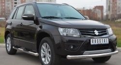 Одинарная защита переднего бампера диаметром 76 мм (5 дв.) Russtal Suzuki Grand Vitara JT 3 двери 2-ой рестайлинг (2012-2016)