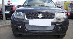 1 539 р. Сетка на бампер Russtal (хром)  Suzuki Grand Vitara ( JT 3 двери,  JT 5 дверей) (2008-2012)  с доставкой в г. Санкт‑Петербург. Увеличить фотографию 3