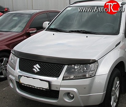 2 369 р. Дефлектор капота NovLine  Suzuki Grand Vitara ( JT 5 дверей,  JT 3 двери) (2005-2012) дорестайлинг, дорестайлинг, 1-ый рестайлинг, 1-ый рестайлинг  с доставкой в г. Санкт‑Петербург