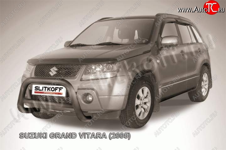 20 449 р. Кенгурятник d76 низкий  Suzuki Grand Vitara ( JT 5 дверей,  JT 3 двери) (2005-2008) (Цвет: серебристый)  с доставкой в г. Санкт‑Петербург