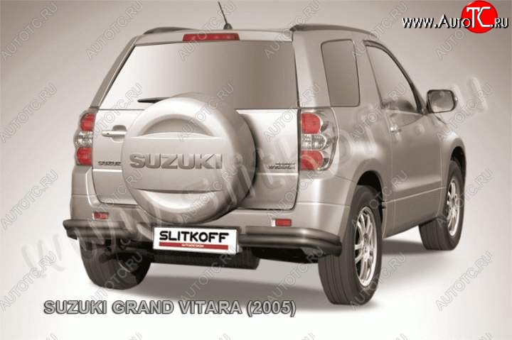 5 999 р. Уголки d57+d42 двойные  Suzuki Grand Vitara  JT 3 двери (2005-2008) дорестайлинг (Цвет: серебристый)  с доставкой в г. Санкт‑Петербург