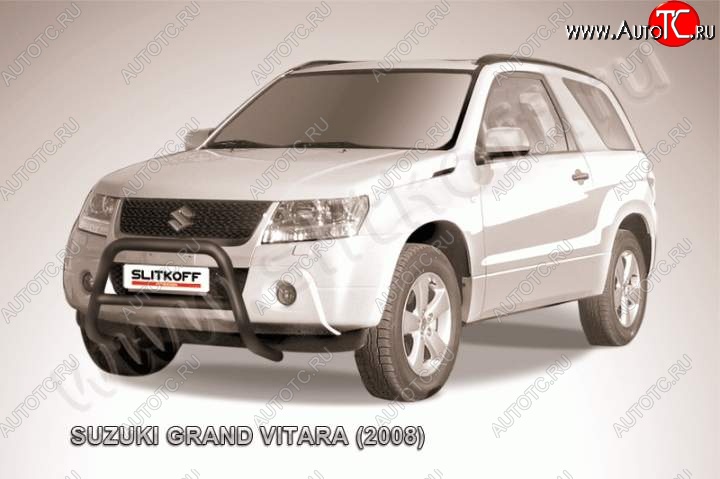 14 849 р. Кенгурятник d57 низкий Suzuki Grand Vitara JT 3 двери дорестайлинг (2005-2008) (Цвет: серебристый)  с доставкой в г. Санкт‑Петербург