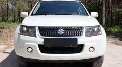 559 р. Реснички фары RA  Suzuki Grand Vitara ( JT 3 двери,  JT 5 дверей) (2008-2012) 1-ый рестайлинг, 1-ый рестайлинг (Неокрашенные)  с доставкой в г. Санкт‑Петербург. Увеличить фотографию 1