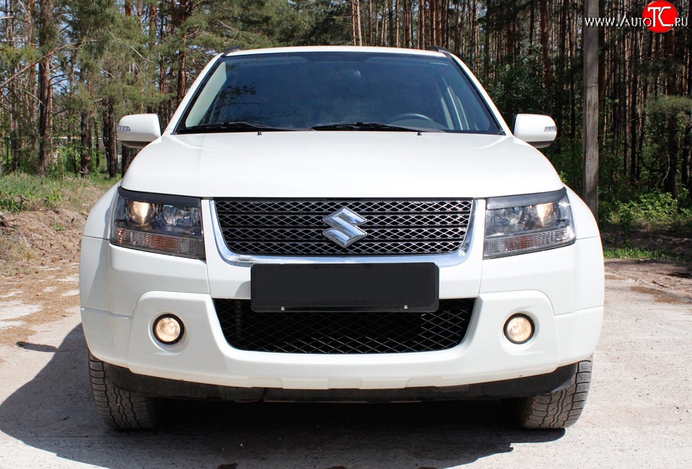 559 р. Реснички фары RA  Suzuki Grand Vitara ( JT 3 двери,  JT 5 дверей) (2008-2012) 1-ый рестайлинг, 1-ый рестайлинг (Неокрашенные)  с доставкой в г. Санкт‑Петербург