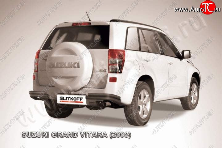 5 999 р. Уголки d57+d42 двойные  Suzuki Grand Vitara  JT 5 дверей (2008-2012) 1-ый рестайлинг (Цвет: серебристый)  с доставкой в г. Санкт‑Петербург