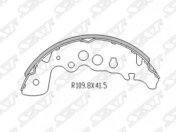 Колодки тормозные SAT (задние) Suzuki Grand Vitara FTB03 3 двери (1997-2005)