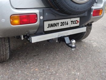 17 849 р. Фаркоп (тягово-сцепное устройство) TCC (надпись Jimny)  Suzuki Jimny  JB23/JB43 (2012-2018) 2-ой рестайлинг (Оцинкованный, шар E - оцинкованный)  с доставкой в г. Санкт‑Петербург. Увеличить фотографию 1