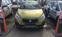 2 199 р. Сетка на бампер Russtal (хром) Suzuki SX4 JYB, JYA хэтчбэк дорестайлинг (2013-2016)  с доставкой в г. Санкт‑Петербург. Увеличить фотографию 3