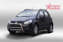 9 809 р. Защита переднего бампера Souz-96 (d60) Suzuki SX4 JYB, JYA хэтчбэк дорестайлинг (2013-2016)  с доставкой в г. Санкт‑Петербург. Увеличить фотографию 1