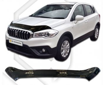 Дефлектор капота CA-Plastiс Suzuki SX4 JAB, JYA хэтчбэк рестайлинг (2016-2021)