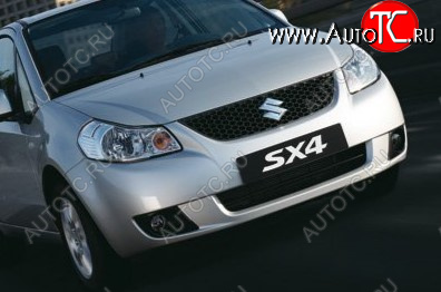 35 999 р. Передний бампер TYG Suzuki SX4 GYC21S дорестайлинг седан (2006-2012) (Неокрашенный)  с доставкой в г. Санкт‑Петербург