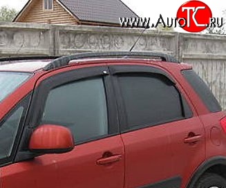 999 р. Комплект дефлекторов окон (ветровиков) 4 шт. (хетчбек) Russtal Suzuki SX4 GYA,GYB  рестайлинг, хэтчбэк (2010-2016)  с доставкой в г. Санкт‑Петербург