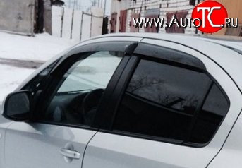 999 р. Комплект дефлекторов окон (ветровиков) 4 шт. (седан) Russtal Suzuki SX4 GYA,GYB  рестайлинг, хэтчбэк (2010-2016)  с доставкой в г. Санкт‑Петербург