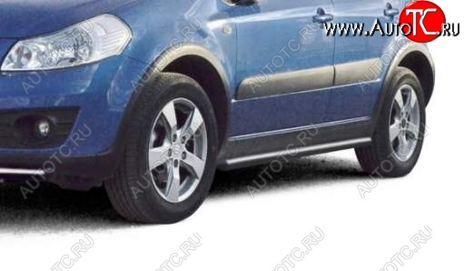 22 999 р. Защита порогов ТехноСфера (Техно Сфера) (нержавейка, 63.5 mm)  Suzuki SX4  GYA,GYB (2010-2016)  рестайлинг, хэтчбэк  с доставкой в г. Санкт‑Петербург