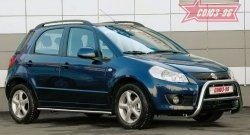 9 899 р. Защита переднего бампера Souz-96 (d60) Suzuki SX4 GYA,GYB  рестайлинг, хэтчбэк (2010-2016)  с доставкой в г. Санкт‑Петербург. Увеличить фотографию 1