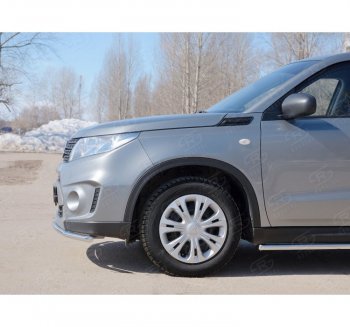 7 349 р. Одинарная защита переднего бампера диаметром 42 мм Russtal  Suzuki Vitara  LY (2015-2019)  с доставкой в г. Санкт‑Петербург. Увеличить фотографию 1