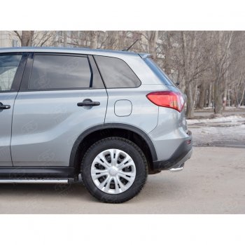 7 899 р. Защита заднего бампера (Ø42 мм, нержавейка) Russtal  Suzuki Vitara  LY (2015-2019)  с доставкой в г. Санкт‑Петербург. Увеличить фотографию 1