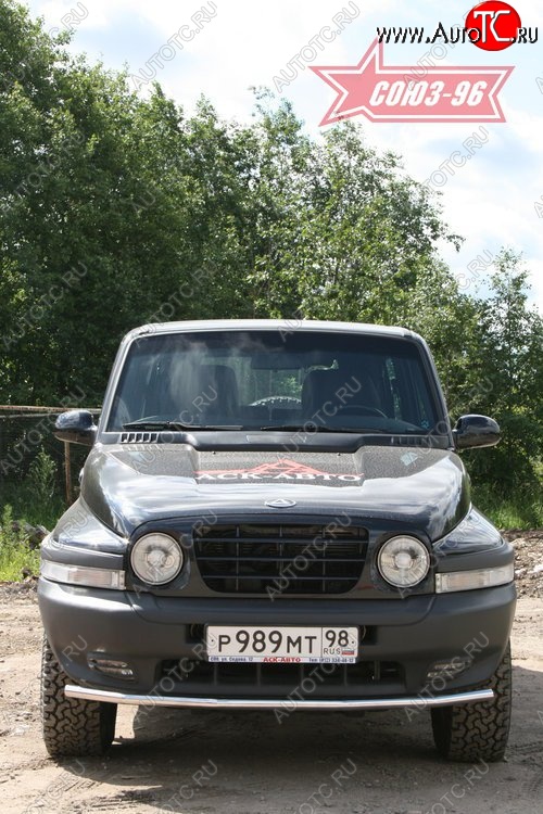 9 449 р. Защита переднего бампера Souz-96 (d42) ТАГАЗ Tager 5d (2008-2012)  с доставкой в г. Санкт‑Петербург