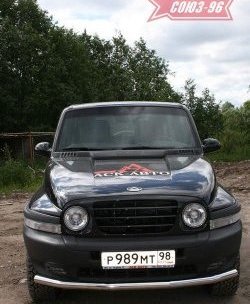 Защита переднего бампера одинарная Souz-96 (d60) ТАГАЗ Tager 5d (2008-2012)