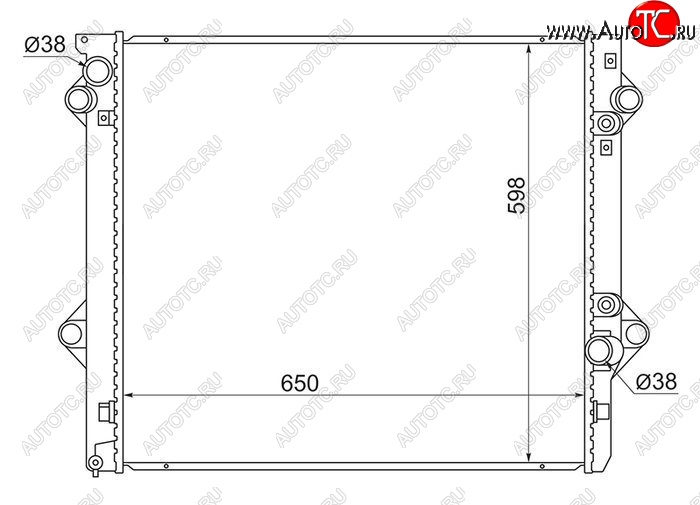 8 399 р. Радиатор двигателя SAT  Toyota 4Runner  N210 - Land Cruiser Prado  J120  с доставкой в г. Санкт‑Петербург