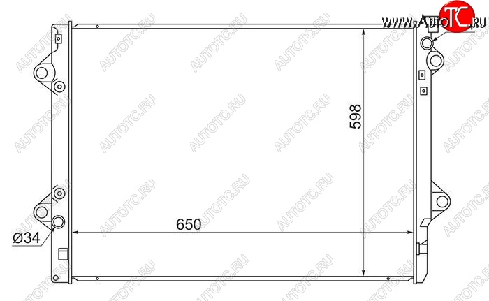 8 099 р. Радиатор двигателя SAT (5VZ/1GR/3RZ/2TR)  Toyota 4Runner  N210 - Land Cruiser Prado ( J120,  J150)  с доставкой в г. Санкт‑Петербург