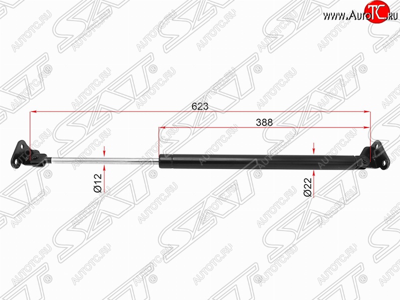 1 199 р. Левый упор крышки багажника (газовый) SAT  Toyota 4Runner  N180 - Hilux Surf  N180  с доставкой в г. Санкт‑Петербург