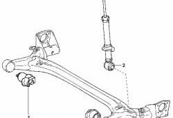 2 299 р. Полиуретановый сайлентблок балки задней подвески Точка Опоры  Toyota Allex E12# - Wish XE10  с доставкой в г. Санкт‑Петербург. Увеличить фотографию 2