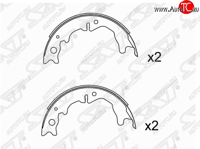 2 479 р. Колодки ручного тормоза SAT  Toyota Altezza - Verossa  с доставкой в г. Санкт‑Петербург