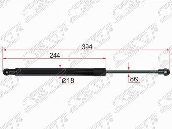 549 р. Газовый упор крышки багажника SAT  Toyota Auris  E180 (2012-2016) хэтчбэк 5 дв. дорестайлинг  с доставкой в г. Санкт‑Петербург. Увеличить фотографию 1