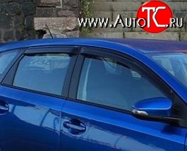 999 р. Комплект дефлекторов окон (ветровиков) 4 шт. 5 дв. (рестайлинг) Russtal Toyota Auris E150 хэтчбэк 5 дв. дорестайлинг (2006-2010)  с доставкой в г. Санкт‑Петербург