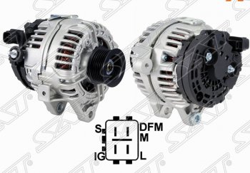 10 299 р. Генератор SAT (12V 100A 2.0/2.4/1AZFSE/2AZFSE)  Toyota Avensis ( T220 седан,  T250 седан,  T250 универсал) (2000-2008) рестайлинг, дорестайлинг, рестайлинг, рестайлинг  с доставкой в г. Санкт‑Петербург. Увеличить фотографию 1