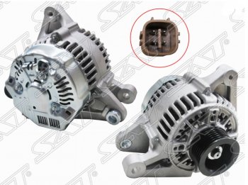 9 299 р. Генератор SAT (12V 80A 1/3 /4ZZFE/ZZE11#) Toyota Avensis T250 седан дорестайлинг (2003-2006)  с доставкой в г. Санкт‑Петербург. Увеличить фотографию 1