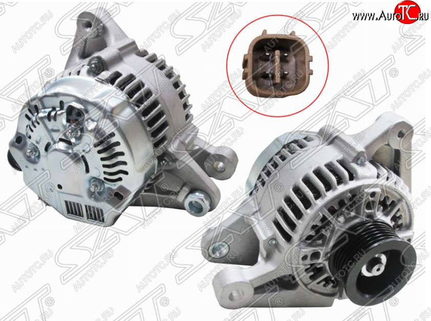 9 299 р. Генератор SAT (12V 80A 1/3 /4ZZFE/ZZE11#) Toyota Avensis T250 седан дорестайлинг (2003-2006)  с доставкой в г. Санкт‑Петербург