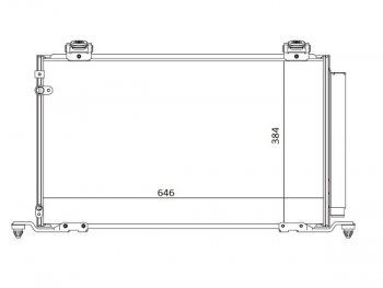 6 399 р. Радиатор кондиционера SAT  Toyota Avensis ( T250 седан,  T250 универсал) (2003-2008) дорестайлинг, дорестайлинг, рестайлинг, рестайлинг  с доставкой в г. Санкт‑Петербург. Увеличить фотографию 1
