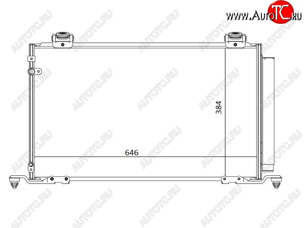 6 399 р. Радиатор кондиционера SAT  Toyota Avensis ( T250 седан,  T250 универсал) (2003-2008) дорестайлинг, дорестайлинг, рестайлинг, рестайлинг  с доставкой в г. Санкт‑Петербург