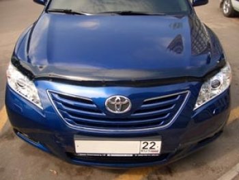 2 799 р. Дефлектор капота SIM Toyota Camry XV40 рестайлинг (2009-2011)  с доставкой в г. Санкт‑Петербург. Увеличить фотографию 1