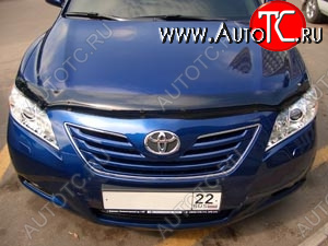 2 799 р. Дефлектор капота SIM Toyota Camry XV40 дорестайлинг (2006-2008)  с доставкой в г. Санкт‑Петербург