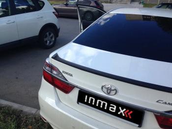 5 499 р. Лип спойлер INMAX  Toyota Camry ( XV50,  XV55) (2011-2018) дорестайлинг, 1-ый рестайлинг, 2-ой рестайлинг (неокрашенный)  с доставкой в г. Санкт‑Петербург. Увеличить фотографию 2