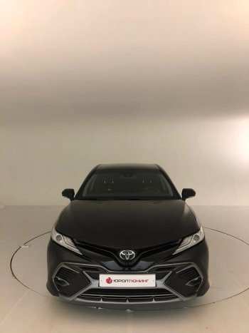 14 699 р. Накладка переднего бампера Yurol Toyota Camry XV70 дорестайлинг (2017-2021) (Неокрашенная)  с доставкой в г. Санкт‑Петербург. Увеличить фотографию 1