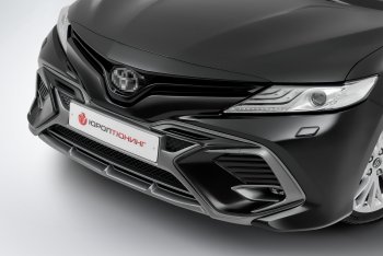 17 999 р. Накладка в центральный воздухозаборник переднего бампера Harius Toyota Camry XV70 дорестайлинг (2017-2021) (Неокрашенная)  с доставкой в г. Санкт‑Петербург. Увеличить фотографию 7