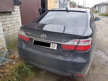 2 799 р. Лип спойлер АВТОКРАТ  Toyota Camry ( XV50,  XV55) (2011-2018) дорестайлинг, 1-ый рестайлинг, 2-ой рестайлинг (Неокрашенный)  с доставкой в г. Санкт‑Петербург. Увеличить фотографию 5