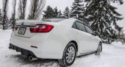 3 599 р. Диффузор заднего бампера Sport Toyota Camry XV50 дорестайлинг (2011-2014) (Под окраску, Неокрашенный)  с доставкой в г. Санкт‑Петербург. Увеличить фотографию 2